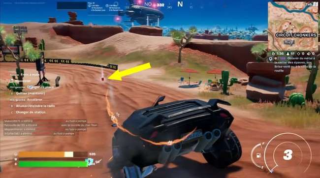 Emplacement Omnipuce 3 au circuit Chonkers