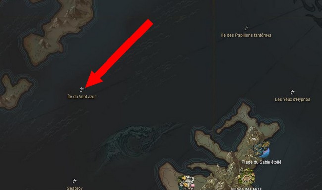 Emplacement de l'Emote Siffler de Lost Ark