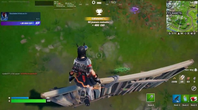 Escalader 5 fois en 5 s fortnite-2