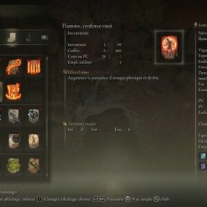 Flamme renforce-moi dans Elden Ring