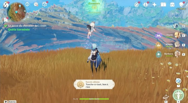 Le passé du chevalier des cimes-genshin impac