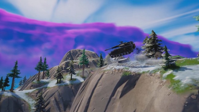 Rester en l'air avec un char d'assaut-fortnite