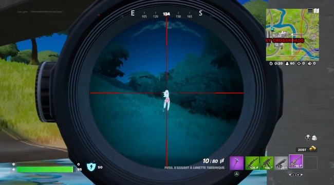 Tirer dans la tâte des adversaires avec une arme thermique fortnite