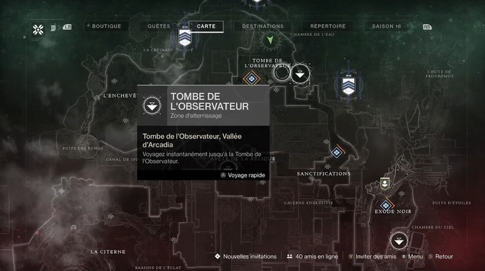 Tombe de l'observateur destiny 2