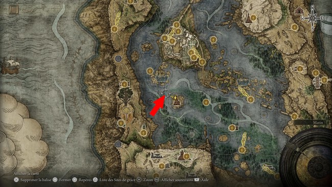 emplacement Lame de feu sanguin