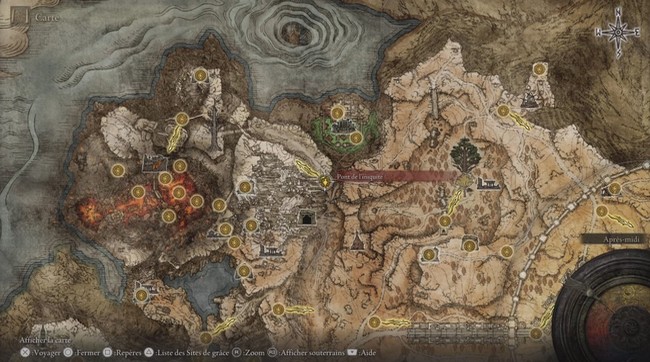 emplacement Spirale Sanglante elden ring