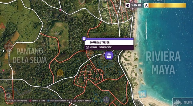 emplacement coffre au trésor Jouer avec Le Fire Forza Horizon 5