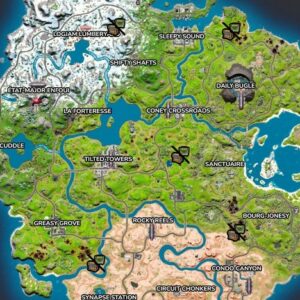 emplacement des coffres et des boites de munitions aux avant-postes de l'IO dans Fortnite