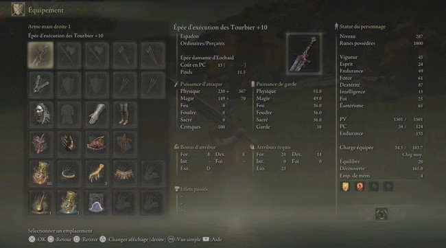 Épée d’exécution des Tourbier-elden ring