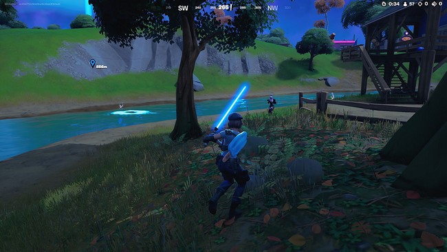 Bloquer des tirs avec un sabre laser