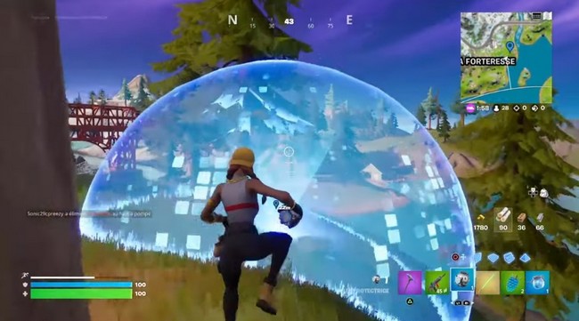 Bulle protectrice Fortnite