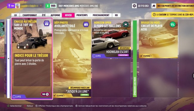 Chasse au trésor de Forza Horizon 5 -Tout peut briser la porte de pierre avec 3 étoiles
