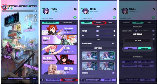 Comment utiliser un code sur Dislyte