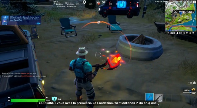 Emplacement de la Clé de contrôle de l'arme de l'apocalypse de la forteresse