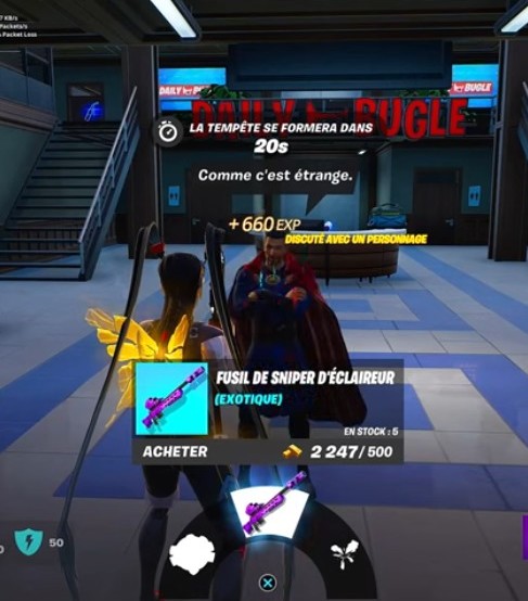 Emplacement du PNJ n°20 Doctor Strange dans Fortnite chapitre 3 saison 2