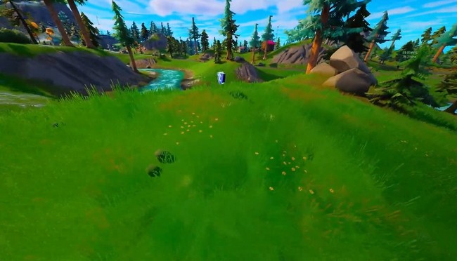 Emplacement jeton de Gain de niveau au nord-ouest de Camp Cuddle Fortnite Chapitre 3 Saison 2