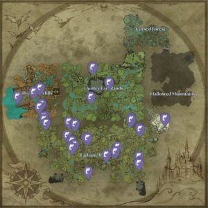 Emplacements des lieux de pêche de V Rising