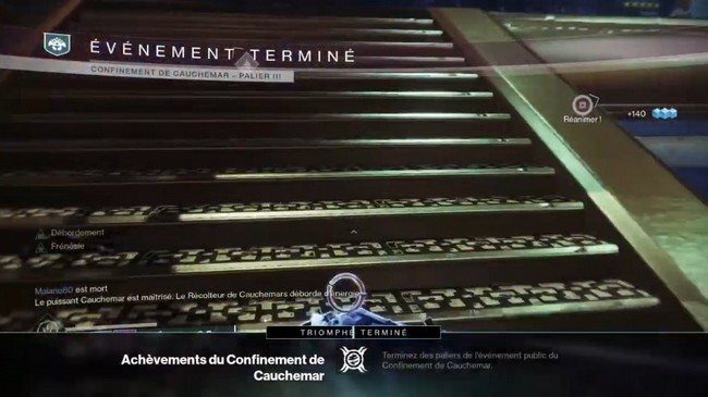 Guide Destiny 2 Confinement de Cauchema Palier 3