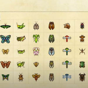 La liste des Insectes Animal Crossing New Horizons
