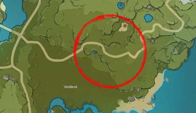 L'emplacement de Chloris à Mondstadt