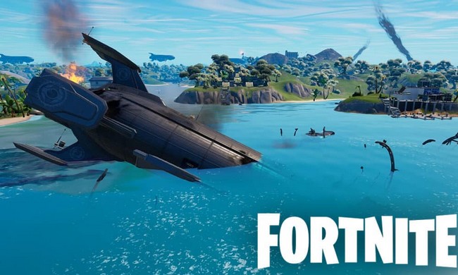 Utiliser une emote à différents lieux de crash d'aéronefs de l'IO dans Fortnite