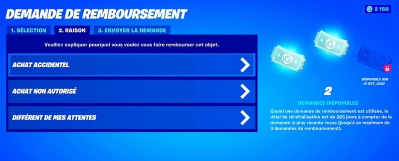 Comment se faire rembourser le skin Julie des plages dans Fortnite
