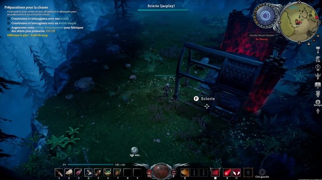 débloquer la scierie dans V Rising