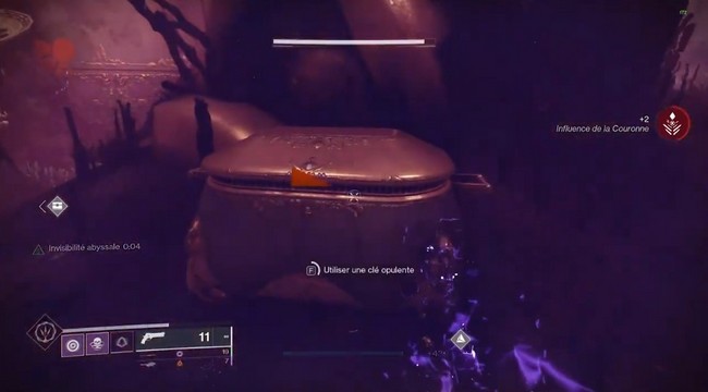emplacement coffre Jardins des délices, près de la grandeur déchue destiny 2