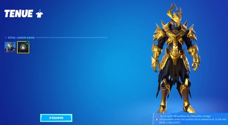 skin Chevalier Oméga Aurum Eques