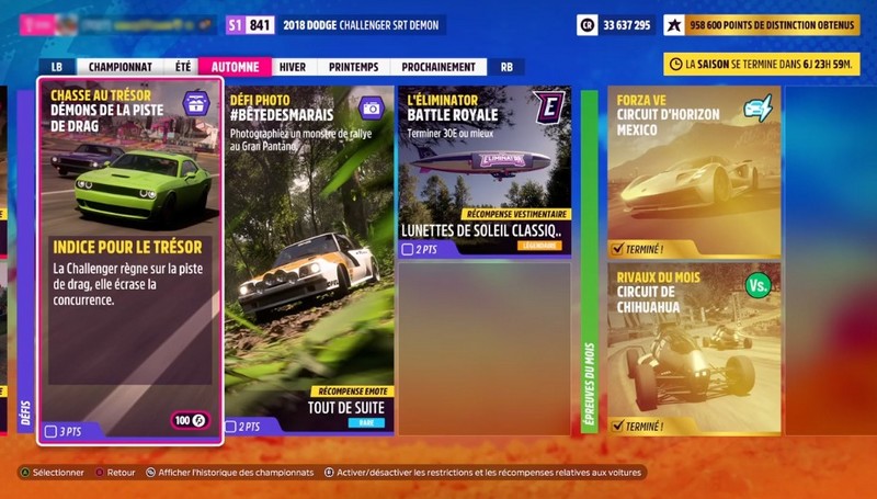 Chasse au trésor Démons de la piste de Drag Forza Horizon 5