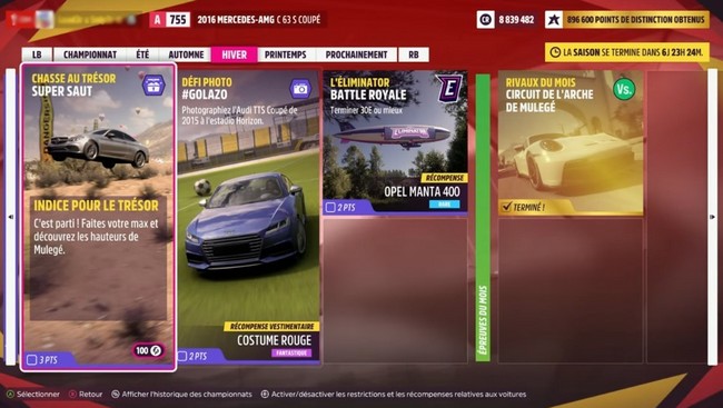 Chasse au trésor-super saut-Forza horizon