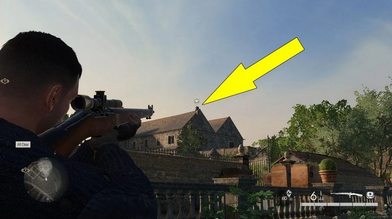 Emplacement Aigle de Pierre 1 Mission 2 Sniper Elite 5