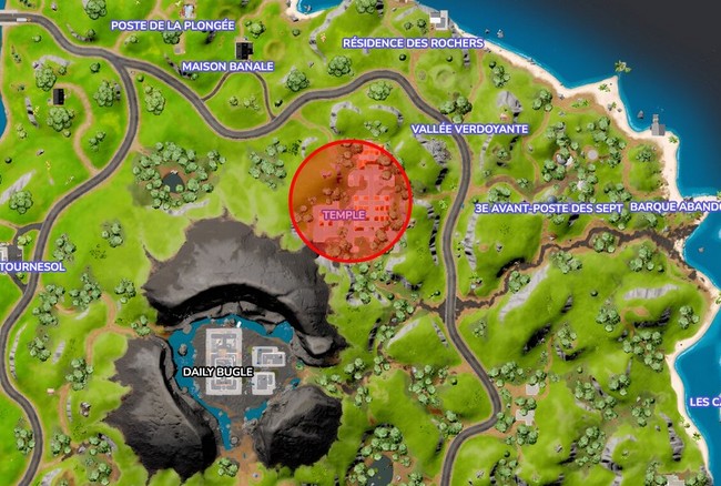 Emplacements Solaire et Oiseau lunaire dans Fortnite Saison 3 du chapitre 3