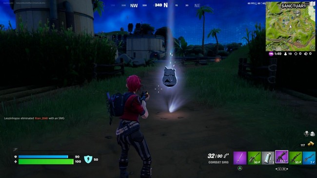 Emplacement des jetons de BricBroc au Sanctuaire Fortnite