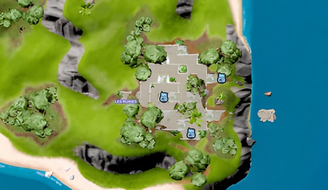 Emplacement des jetons de BricBroc aux ruines Fortnite