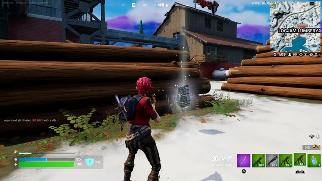 Emplacement des jetons de BricBroc à Logjam Lumberyard 2-Fortnite