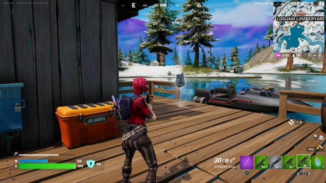 Emplacement des jetons de BricBroc à Logjam Lumberyard 3-Fortnite