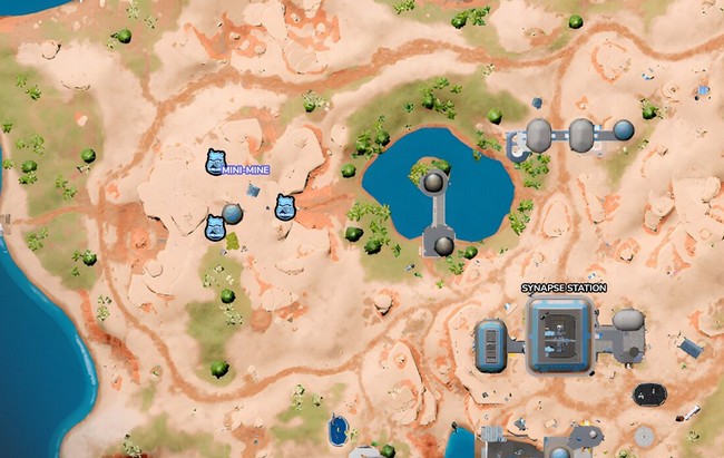 Emplacement des jetons de BricBroc à Mini Mine Fortnite