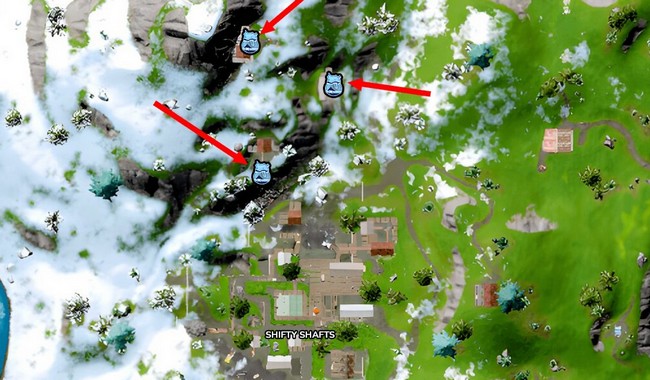 Emplacement des jetons de BricBroc à Shifty Shafts Fortnite