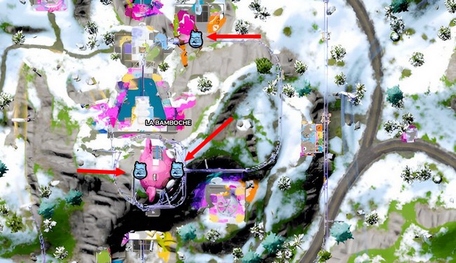 Emplacement des jetons de BricBroc à la Bamboche Fortnite