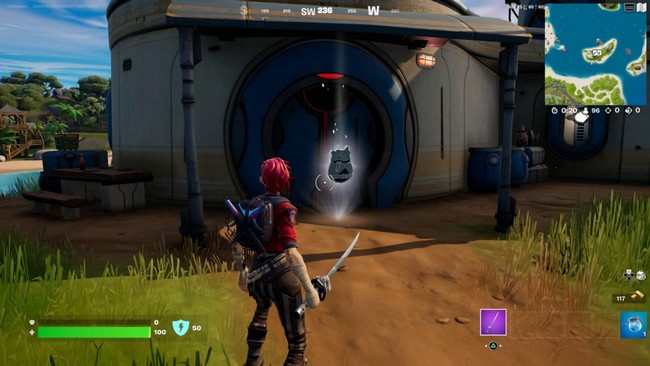 Emplacement jeton de BricBroc 1 au 7ème Avant Poste des Sept Fortnite