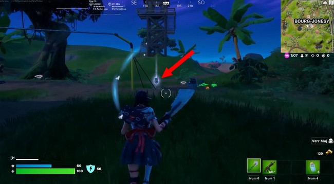 Emplacement jeton de BricBroc au Bourg Jonesy 1 Fortnite