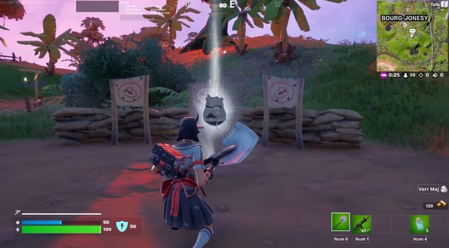 Emplacement jeton de BricBroc au Bourg Jonesy 2 Fortnite