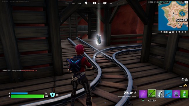 Emplacement jeton de BricBroc à Mini Mine 1 Fortnite