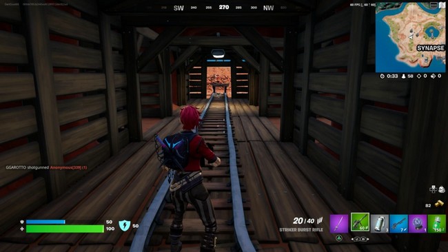 Emplacement jeton de BricBroc à Mini Mine 1 Fortnite