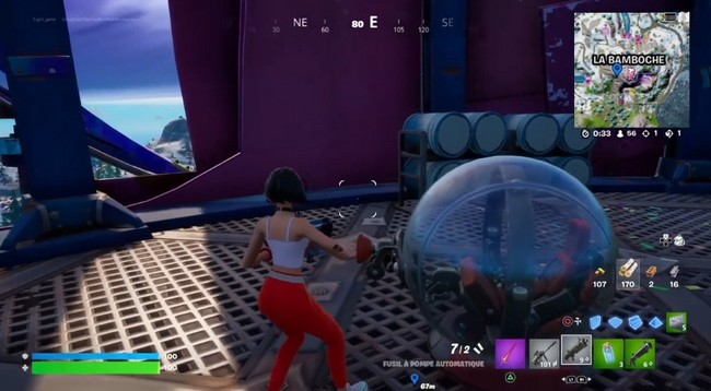 FORTNITE SAISON 3 - PARCOURIR 2000 MÈTRES DANS UNE BULLE MOBILE