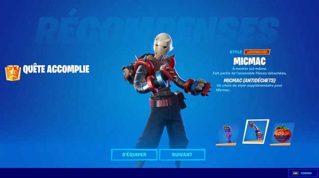 MicMac ( Antidéchets) fortnite