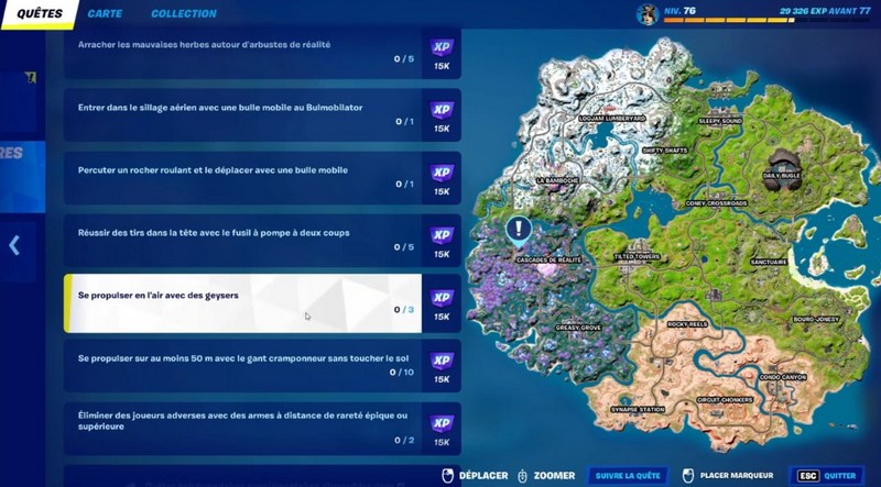 Se propulser en l'air avec des Geysers