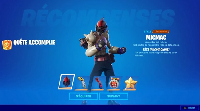 Tête (Micmachine) fortnite