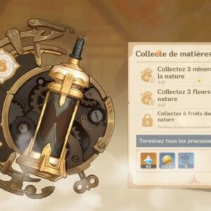 collecter 3 minerais dans la nature de genshin impact